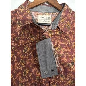 Cody James‎ XXL Paisley Pearl Snap Long Sleeve Western Cowboy Men Shirt fall